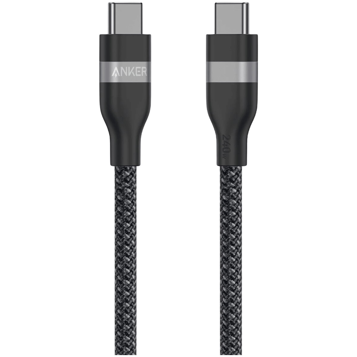 Anker Upcycled-Braided USB-C to USB-C Cable, 240W, 2m, Black