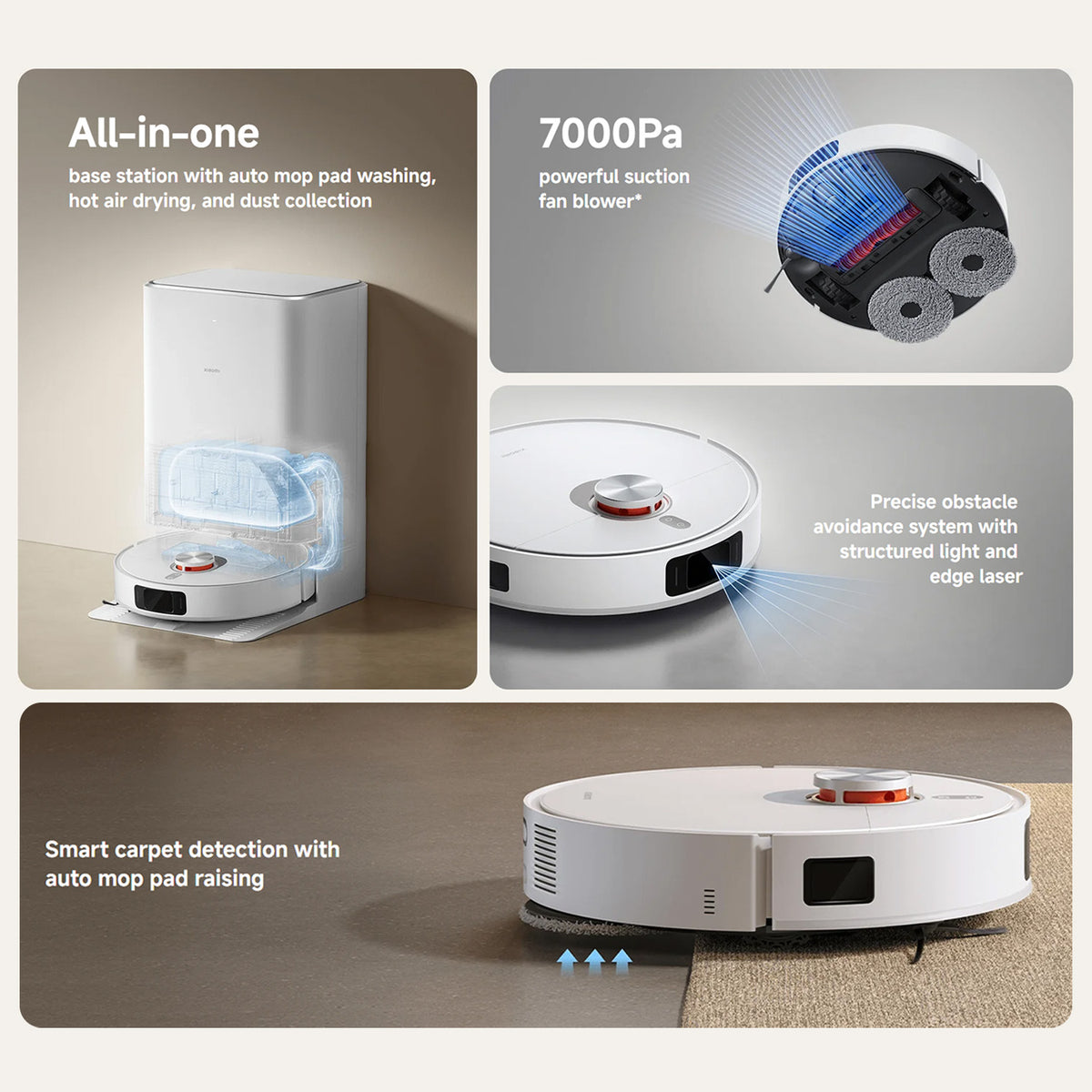 Xiaomi Robot Vacuum X20 Pro, White