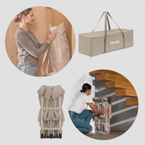 Lionelo Florence Easy Fold Playpen 150 x 180 cm - Beige Sand