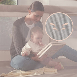 Lionelo Florence Easy Fold Playpen 150 x 180 cm - Beige Sand