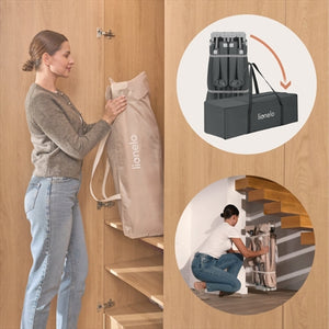 Lionelo Florence Easy Fold Playpen, Grey Graphite