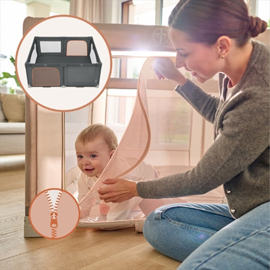 Lionelo Florence Easy Fold Playpen, Grey Graphite