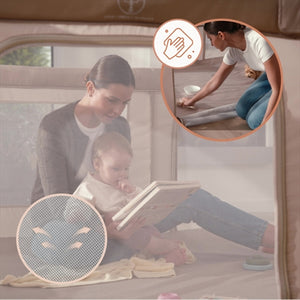 Lionelo Florence Easy Fold Playpen, Grey Graphite