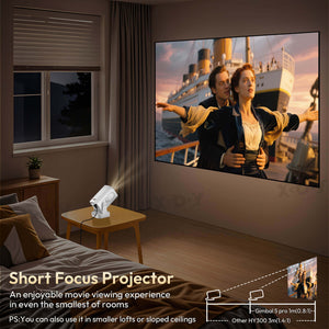 Gimbal 5 PRO Portable Projector Android 14.0, Native 1080P