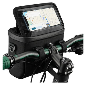 Trizand Bicycle Handlebar Bag With Phone Holder, Black