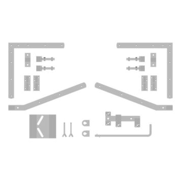 Plus Hot-Dip Galvanized Gate Hardware Set for Ligno Series