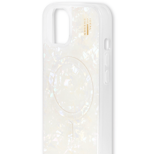 Ideal of Sweden Pearlised Case with Magsafe for iPHone 13/14 /15/16e, White