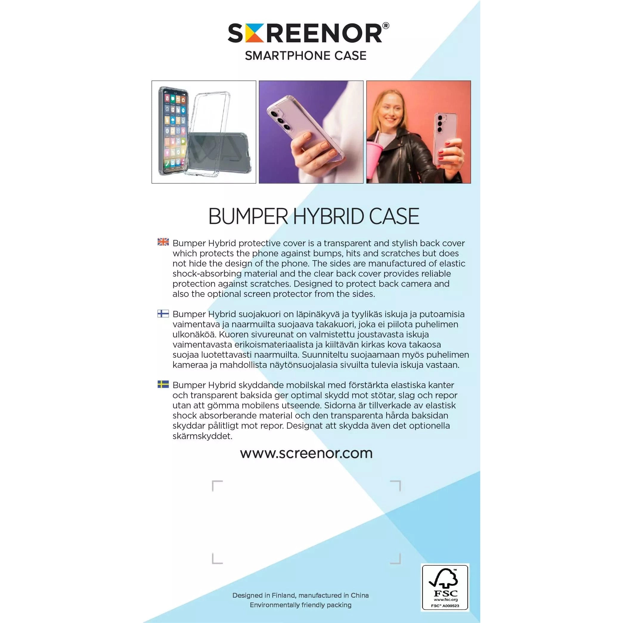 Screenor Bumper iPhone Air Transparent Protective Case