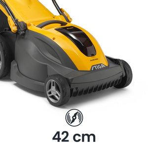 Stiga Battery Powered Lawn Mower, Yellow