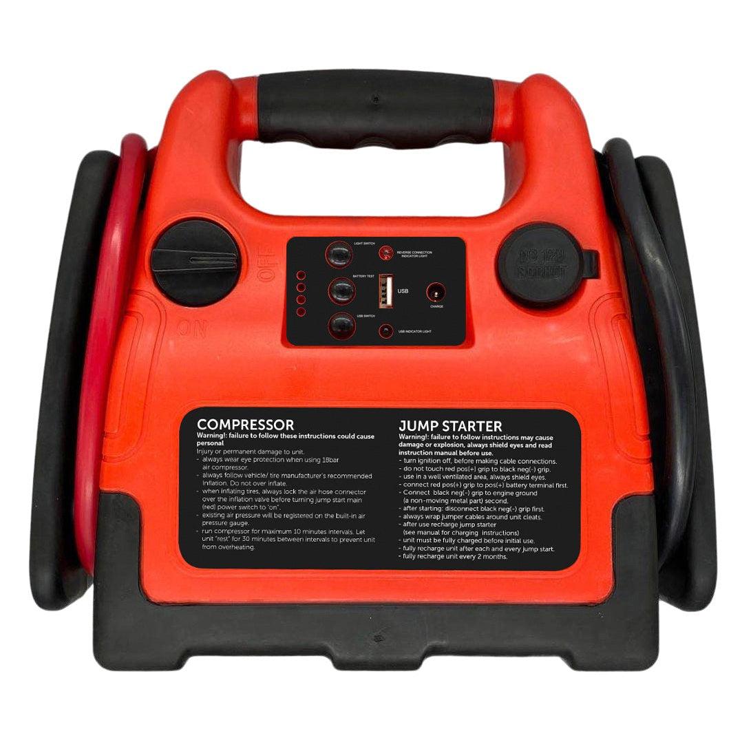 Rawlink Jump Starter with Compressor 12V 600A