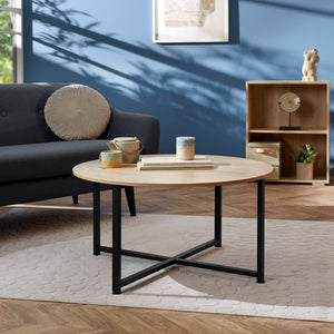 Coffee Table Aberdeen - round with height-adjustable plastic feet