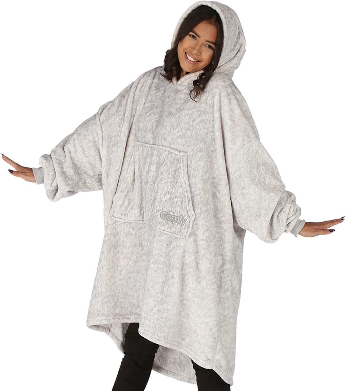 The Comfy Dream Wearable Blanket Hoodie, Heather Gray