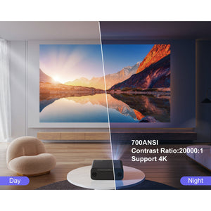 WiMiUS P62 Full HD 1080P Home Cinema Projector with Auto Focus, Wi-Fi 6, and Bluetooth 5.2
