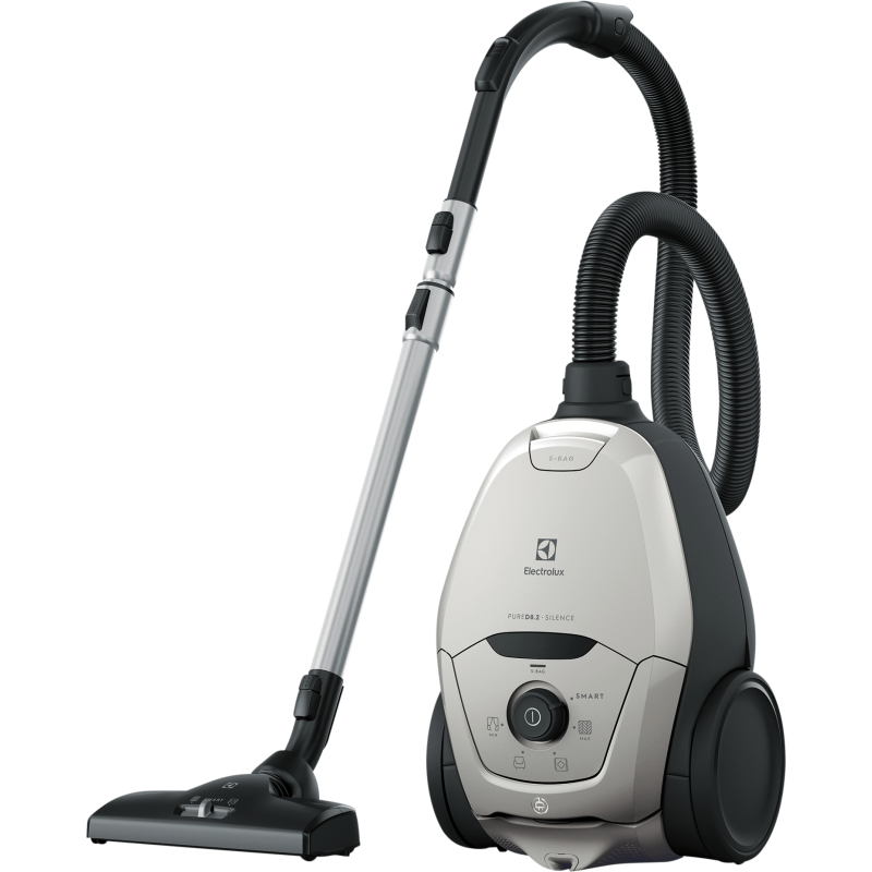 Electrolux Pure D8.2 Silence Vacuum Cleaner, Light Grey
