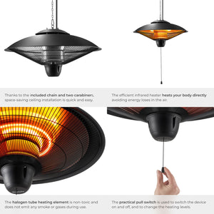 Infrared Heater Solaris Orbit - 2 power levels, 1250 and 2500 W