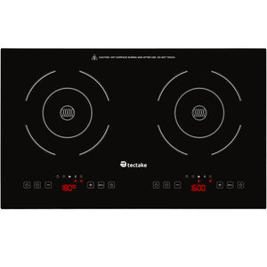 Induction Hob - double, 3500W, portable, touch display, 10 power and temperature levels