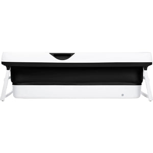 HelloBath Foldable Bathtub for Adults - Silver - 157cm - Extra Long - Including Bath Pillow & Storage Cover