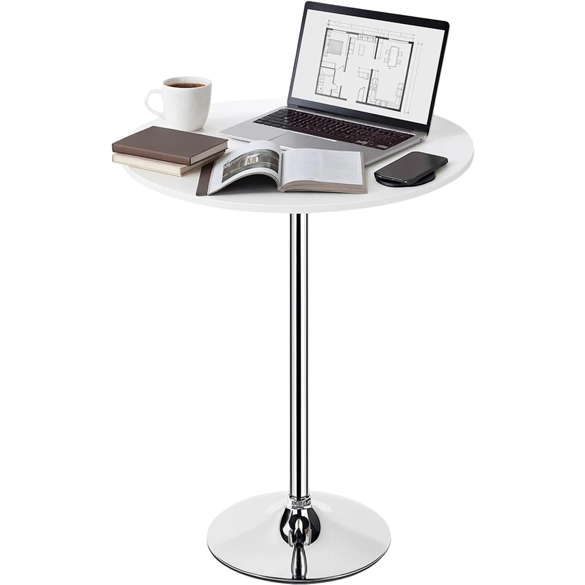 Lykke Bar Table Comfort 60x105 cm, White