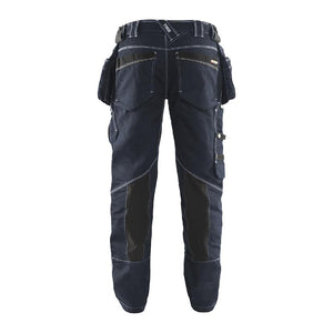 Blåkläder 199011418999C48 Work Trousers Flexible Material, X19, Size C48, Navy Blue/Black