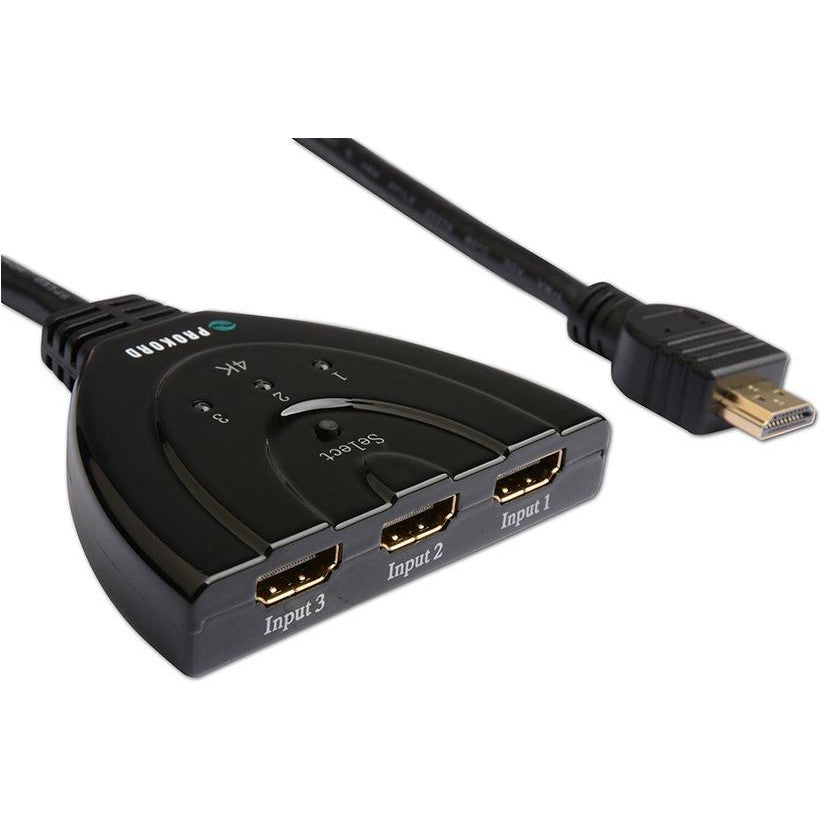 Prokord HSVUN0301D Video/Audio Switch - 3 ports