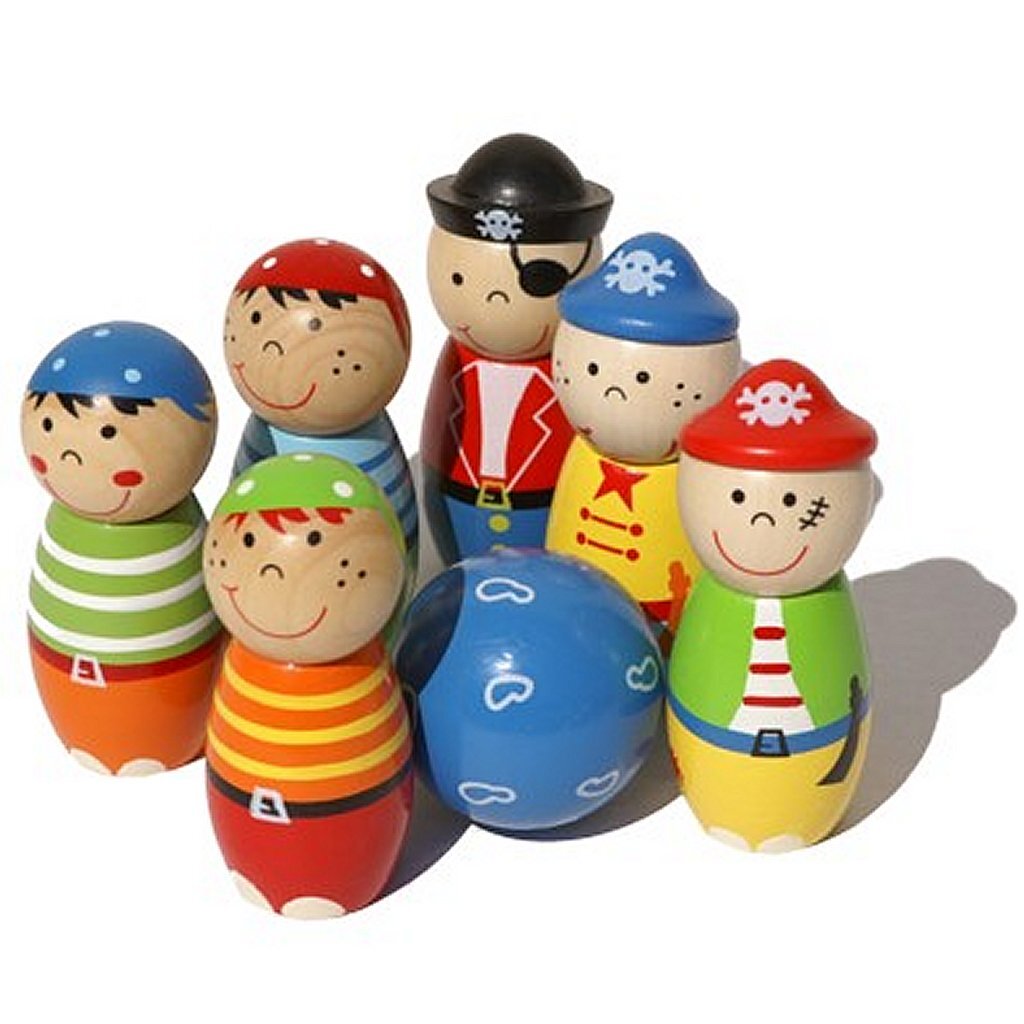 Simply for Kids 22107 Wooden Skittles Pirates