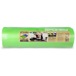 Spokey SoftMat fitness and yoga mat, Green/Grey, 180 cm x 60 cm x 1 cm