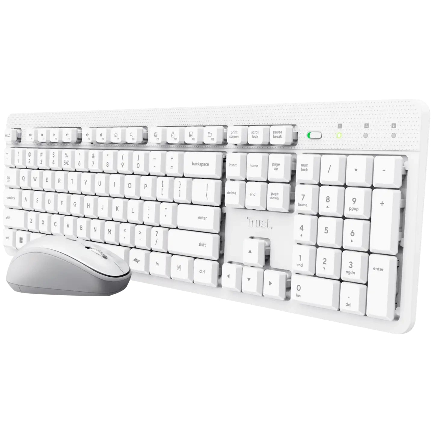 Trust Ody II Wireless Keyboard and Mouse White