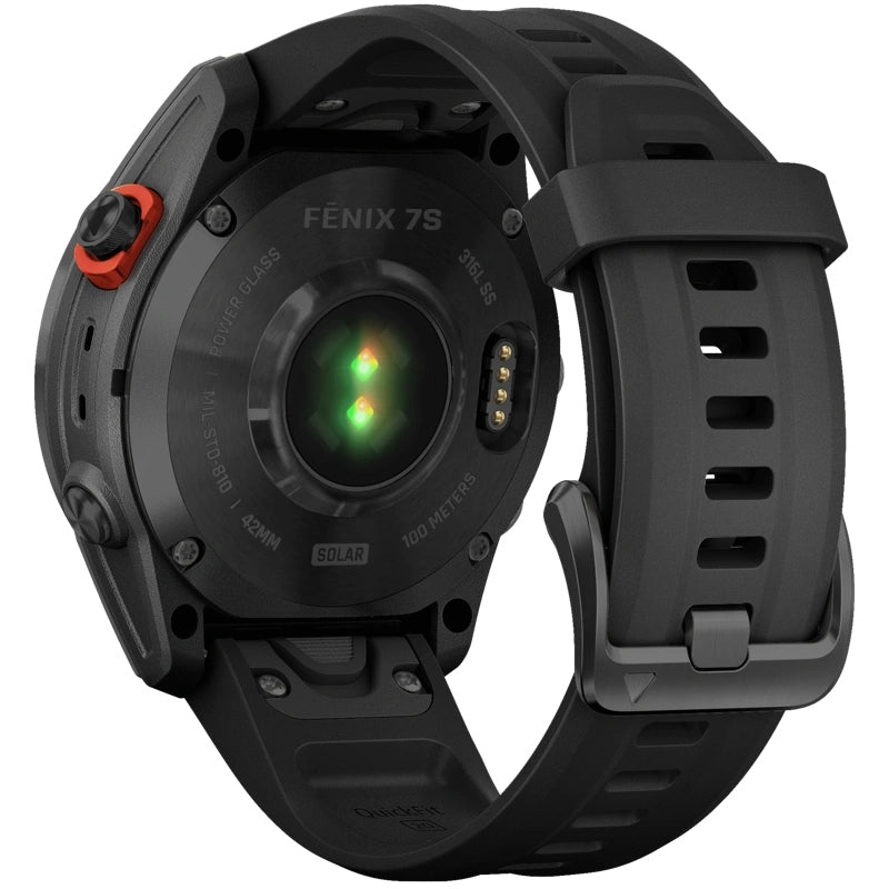 Garmin Fenix 7S Solar Slate Gray with Black Band – Renow