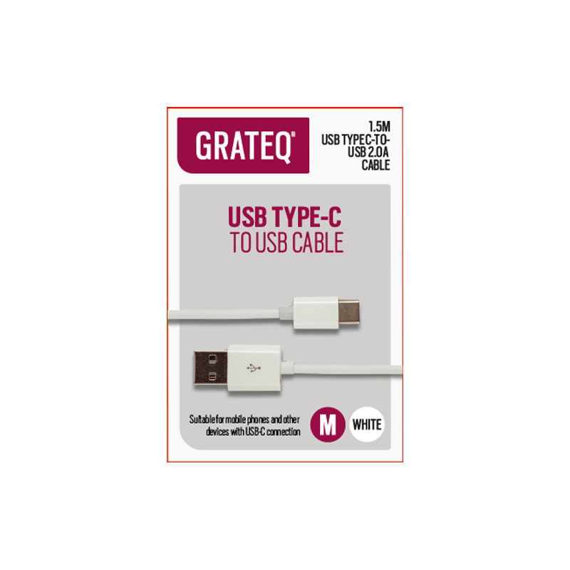 Grateq USB-C to USB-A Cable 1.5m