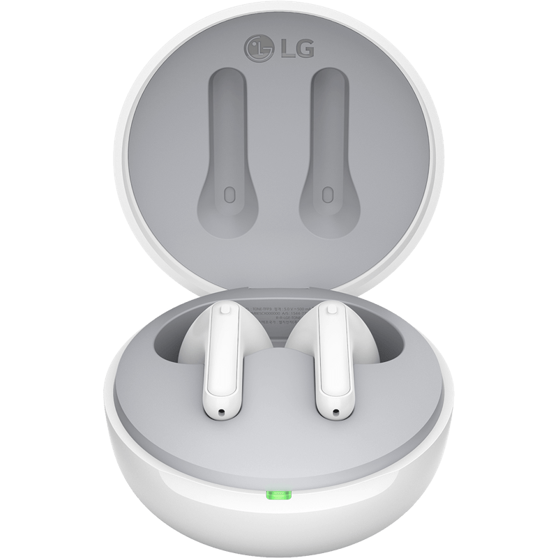 LG TONE-FP3W Wireless Earbuds, White