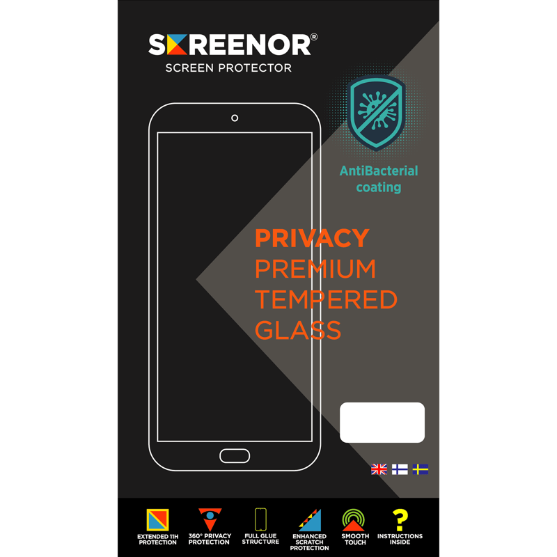 Screenor Screen Protector Screenor Tempered iPhone 15 Pro Max Privacy 360 Screen Protector – Renow