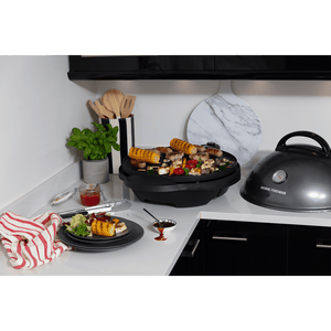 George Foreman Indoor/Outdoor Electric Grill, Black