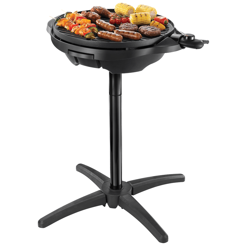 George Foreman Indoor/Outdoor Electric Grill, Black