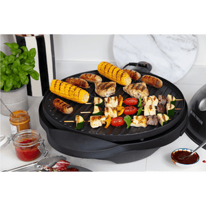 George Foreman Indoor/Outdoor Electric Grill, Black