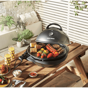 George Foreman Indoor/Outdoor Electric Grill, Black