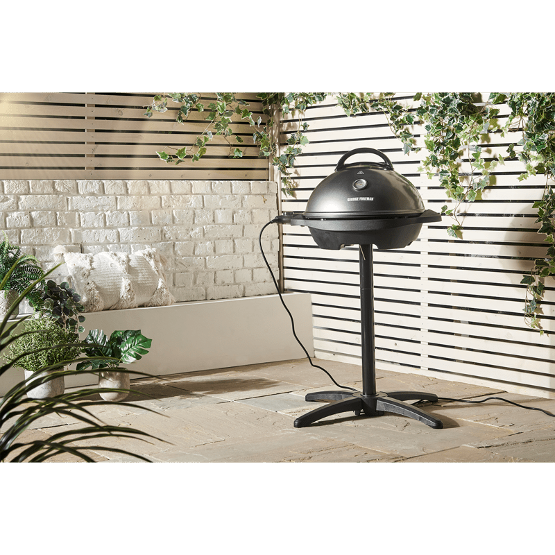 George Foreman Indoor/Outdoor Electric Grill, Black