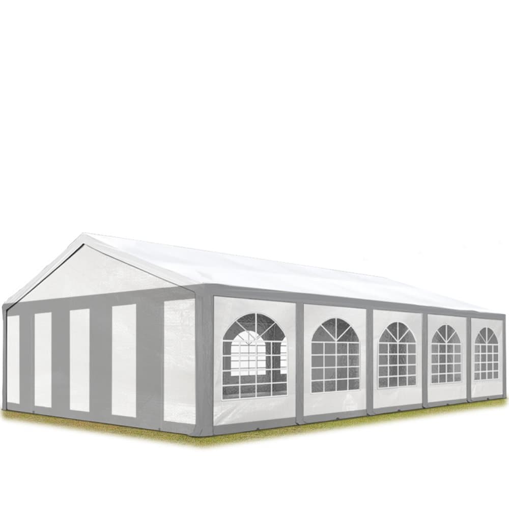 High-Quality Pavilion Tent 5x10m, Grey-White