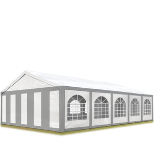 High-Quality Pavilion Tent 5x10m, Grey-White