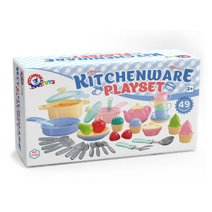 Toy Kitchen Utensil Technok Kitchenware Playset, Various Colors