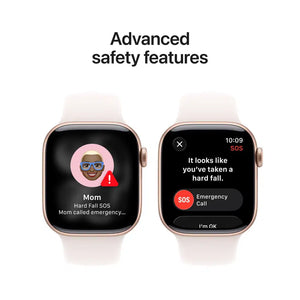 Apple Watch Series 11 GPS 46mm Rose Gold Alum Case with Sport Band - M/L