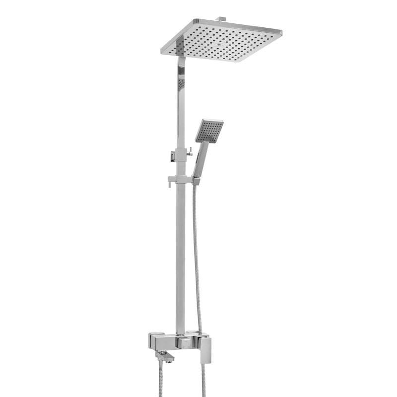 Viking Choice Shower Set, Hand shower and rain shower with bath mixer 30cm