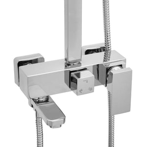 Viking Choice Shower Set, Hand shower and rain shower with bath mixer 30cm