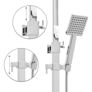 Viking Choice Shower Set, Hand shower and rain shower with bath mixer 30cm