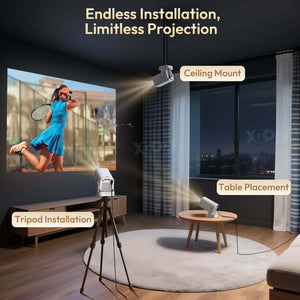 Gimbal 5 PRO Portable Projector Android 14.0, Native 1080P