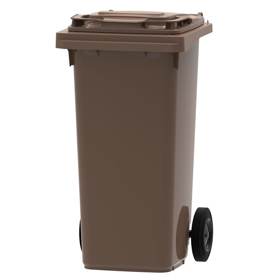 ESE 120L Waste Container, Brown