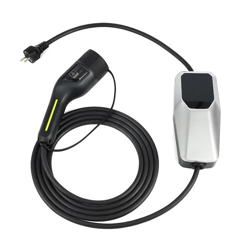 Type-2 Adjustable Electric Vehicle Charger 3.5 kW with Schuko Plug, 4m 6-16A