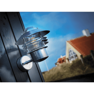Nordlux Vejers E27 220mm Galvanized Outdoor Wall Lamp
