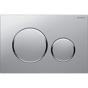 Geberit Sigma 20 Matte Chrome/Chrome Flush Plate