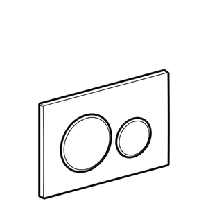 Geberit Sigma 20 Matte Chrome/Chrome Flush Plate