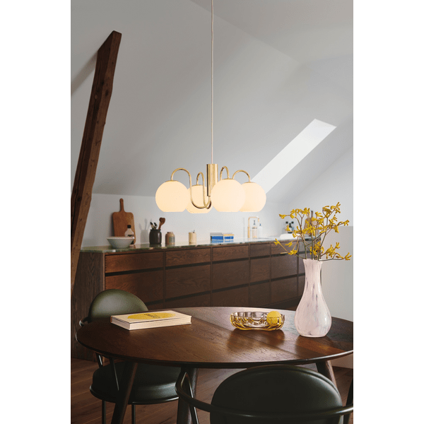 Nordlux Franca 4-Light Pendant Lamp Brass